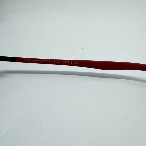 Callaway Eyewear CA502 BLK Full Rim Optical Frame Red 54-18-145 H9960 - Picture 7 of 8